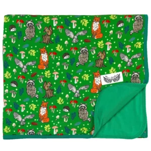 Shop Enchanted Forest Woodland Animals Toddler Blanket - CaringForTots - Professional Baby and Children's Products | Caring for Growth, Caring for Every Moment