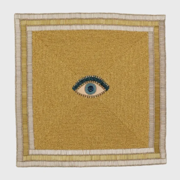 Cheap Evil Eye Hand Beaded Placemat - CaringForTots - Professional Baby and Children's Products | Caring for Growth, Caring for Every Moment