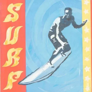 Clearance Extreme Sports Surf - Canvas Reproduction - CaringForTots - Professional Baby and Children's Products | Caring for Growth, Caring for Every Moment