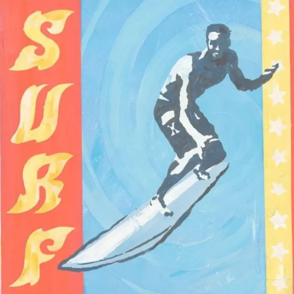 Clearance Extreme Sports Surf - Canvas Reproduction - CaringForTots - Professional Baby and Children's Products | Caring for Growth, Caring for Every Moment
