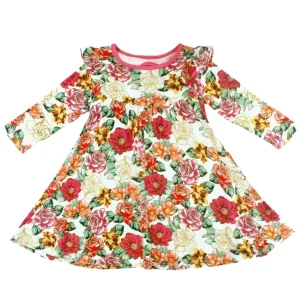 Best Sale Fall In Love Long Sleeve Twirling Dress (2t-8y) - CaringForTots - Professional Baby and Children's Products | Caring for Growth, Caring for Every Moment