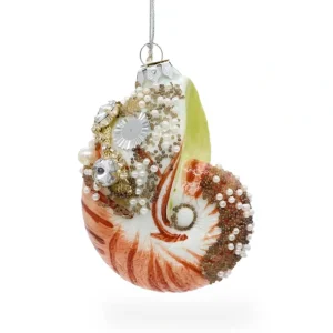Best Sale Fantastic Conch Sea Snail Shell - Blown Glass Christmas Ornament - CaringForTots - Professional Baby and Children's Products | Caring for Growth, Caring for Every Moment