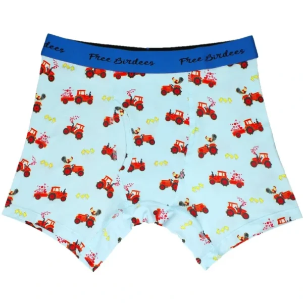 Shop All | Farm Friends With Red Tractors Men's Boxer Briefs - CaringForTots - Professional Baby and Children's Products | Caring for Growth, Caring for Every Moment