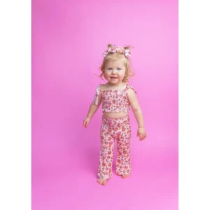 Flash Sale Feelin' Mushy Dream Smocked Flare Set - CaringForTots - Professional Baby and Children's Products | Caring for Growth, Caring for Every Moment