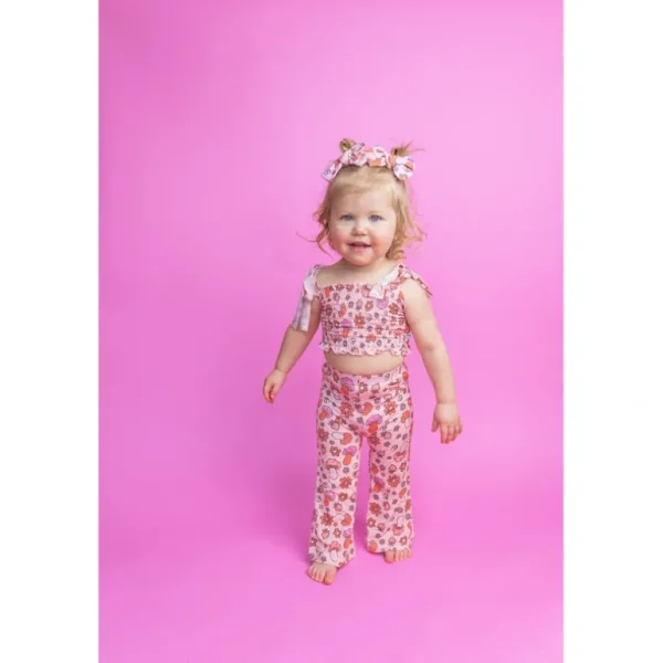 Flash Sale Feelin' Mushy Dream Smocked Flare Set - CaringForTots - Professional Baby and Children's Products | Caring for Growth, Caring for Every Moment