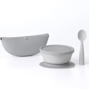 Fashion First Bites Deluxe Self-feeding Set - Dove Grey - CaringForTots - Professional Baby and Children's Products | Caring for Growth, Caring for Every Moment
