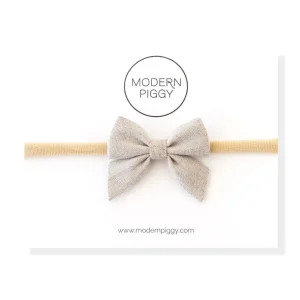 Best Flax | Mini Piggy Bow - CaringForTots - Professional Baby and Children's Products | Caring for Growth, Caring for Every Moment