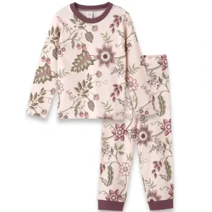 Cheap Floral Stitchery Bamboo Pajama Set - CaringForTots - Professional Baby and Children's Products | Caring for Growth, Caring for Every Moment
