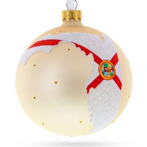 Sale Florida State, Usa Glass Ball Christmas Ornament 4 Inches - CaringForTots - Professional Baby and Children's Products | Caring for Growth, Caring for Every Moment