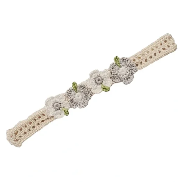 Sale Flower Headband, Ecru - CaringForTots - Professional Baby and Children's Products | Caring for Growth, Caring for Every Moment