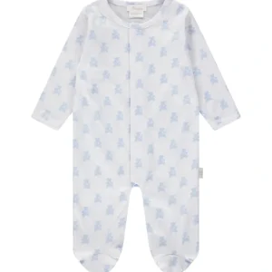 New Footie - Teddy Bear Blue - CaringForTots - Professional Baby and Children's Products | Caring for Growth, Caring for Every Moment