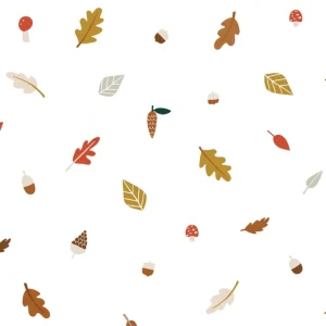 Cheap Forest Happiness - Sample Wallpaper, Scattered Autumn Leaves - CaringForTots - Professional Baby and Children's Products | Caring for Growth, Caring for Every Moment