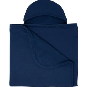 Flash Sale French Terry Hooded Towel - Peacoat Blue - CaringForTots - Professional Baby and Children's Products | Caring for Growth, Caring for Every Moment