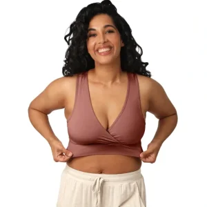 Shop French Terry Racerback Nursing & Sleep Bra | Redwood - CaringForTots - Professional Baby and Children's Products | Caring for Growth, Caring for Every Moment
