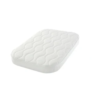 Sale Gaia Baby Serena Mini Cot Mattress - 2 Piece + Cover - White - CaringForTots - Professional Baby and Children's Products | Caring for Growth, Caring for Every Moment