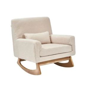 Outlet Gaia Baby Serena Rocking/Feeding Chair - Biscuit/Oak - CaringForTots - Professional Baby and Children's Products | Caring for Growth, Caring for Every Moment