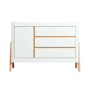 Discount Gaia Hera Dresser - Scandi-White + Natural - CaringForTots - Professional Baby and Children's Products | Caring for Growth, Caring for Every Moment