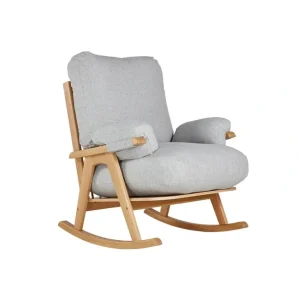 Store Gaia Hera Rocking Chair - Natural Oak + Dusk - CaringForTots - Professional Baby and Children's Products | Caring for Growth, Caring for Every Moment