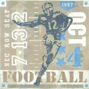 Online Game Ticket-Rushing the End Zone Canvas Reproduction - CaringForTots - Professional Baby and Children's Products | Caring for Growth, Caring for Every Moment