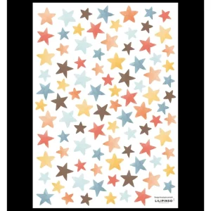 Shop Gentle Friends - Wall Decals Murals - Multicolored Stars - CaringForTots - Professional Baby and Children's Products | Caring for Growth, Caring for Every Moment