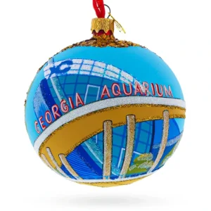 Fashion Georgia Aquarium, Atlanta, Georgia, Usa Glass Ball Christmas Ornament 4 Inches - CaringForTots - Professional Baby and Children's Products | Caring for Growth, Caring for Every Moment