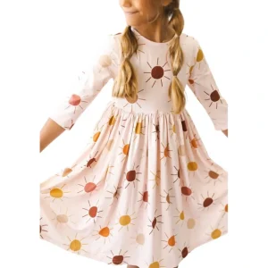 Cheap Golden Hour Twirl Dress - CaringForTots - Professional Baby and Children's Products | Caring for Growth, Caring for Every Moment
