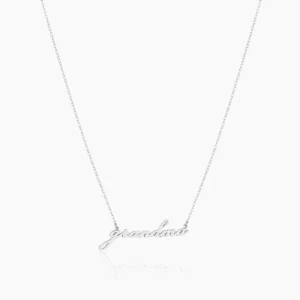 Sale Grandma Script Necklace - CaringForTots - Professional Baby and Children's Products | Caring for Growth, Caring for Every Moment