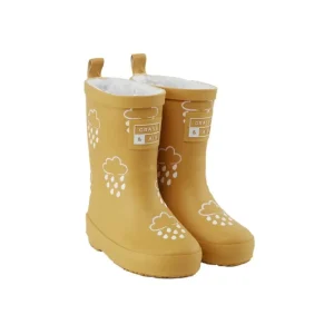 Online Grass & Air Colour-Revealing Wellies - Ochre - CaringForTots - Professional Baby and Children's Products | Caring for Growth, Caring for Every Moment
