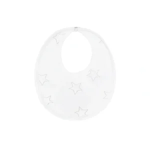 Flash Sale Grey Stars Print Bib - CaringForTots - Professional Baby and Children's Products | Caring for Growth, Caring for Every Moment