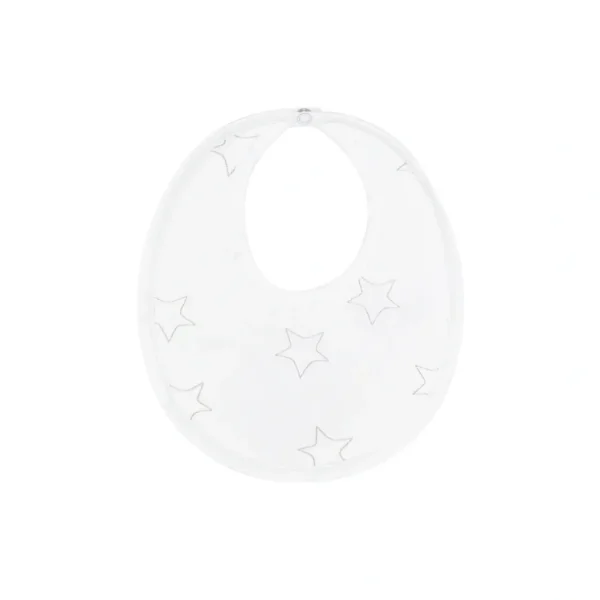 Flash Sale Grey Stars Print Bib - CaringForTots - Professional Baby and Children's Products | Caring for Growth, Caring for Every Moment