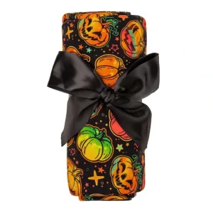 Clearance Halloween | Spooky Pumpkins | Bamboo Swaddle Blanket - CaringForTots - Professional Baby and Children's Products | Caring for Growth, Caring for Every Moment