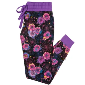 Sale Halloween | Violet Webs | Women's Bamboo Jogger Pajama Pants - CaringForTots - Professional Baby and Children's Products | Caring for Growth, Caring for Every Moment