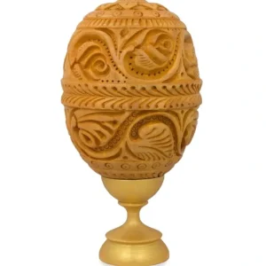 Shop All | Hand Carved Rose Vine Wooden Easter Egg - CaringForTots - Professional Baby and Children's Products | Caring for Growth, Caring for Every Moment