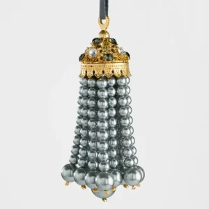 Best Hanging Pearl Tassel, Grey - CaringForTots - Professional Baby and Children's Products | Caring for Growth, Caring for Every Moment