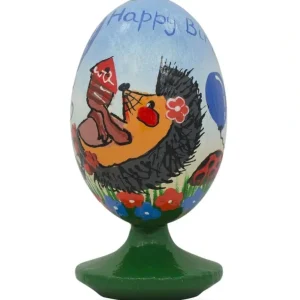 Flash Sale Happy Birthday From Hedgehog And Fox Wooden Figurine - CaringForTots - Professional Baby and Children's Products | Caring for Growth, Caring for Every Moment