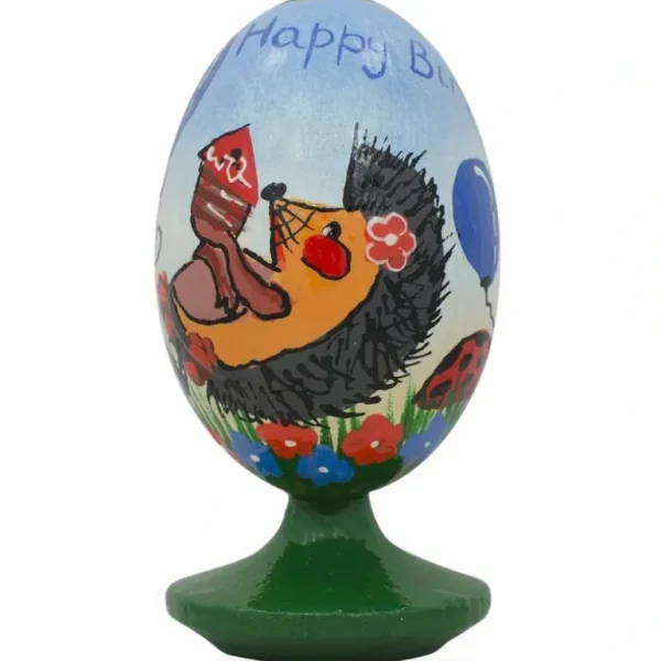 Flash Sale Happy Birthday From Hedgehog And Fox Wooden Figurine - CaringForTots - Professional Baby and Children's Products | Caring for Growth, Caring for Every Moment