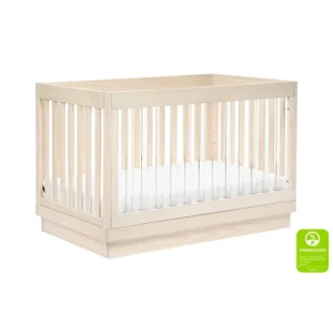 Cheap Harlow 3-in-1 Convertible Crib in Washed Natural - CaringForTots - Professional Baby and Children's Products | Caring for Growth, Caring for Every Moment