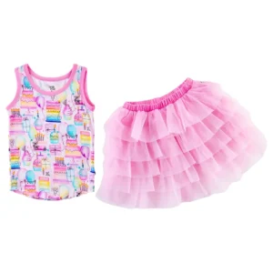 Best Sale Harper Tulle Skirt Set - CaringForTots - Professional Baby and Children's Products | Caring for Growth, Caring for Every Moment