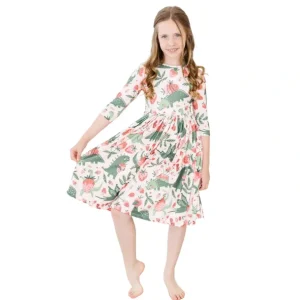 Sale Hear Me Roar Pocket Twirl Dress - CaringForTots - Professional Baby and Children's Products | Caring for Growth, Caring for Every Moment