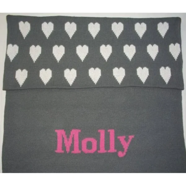 Shop All | Heart Double Cotton Knit Blanket - CaringForTots - Professional Baby and Children's Products | Caring for Growth, Caring for Every Moment