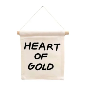 Outlet Heart Of Gold Hang Sign - CaringForTots - Professional Baby and Children's Products | Caring for Growth, Caring for Every Moment