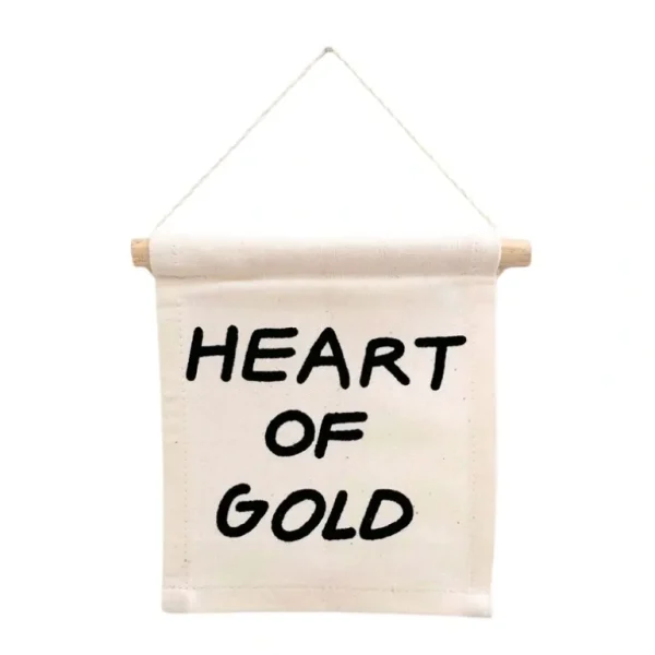 Outlet Heart Of Gold Hang Sign - CaringForTots - Professional Baby and Children's Products | Caring for Growth, Caring for Every Moment