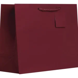 Clearance Heavyweight Solid Color Large Gift Bags, Matte Burgundy - CaringForTots - Professional Baby and Children's Products | Caring for Growth, Caring for Every Moment