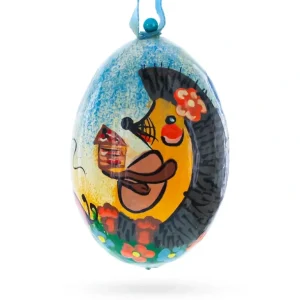 Discount Hedgehog With Balloons Wooden Christmas Ornament 3 Inches - CaringForTots - Professional Baby and Children's Products | Caring for Growth, Caring for Every Moment