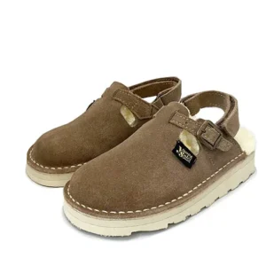 Cheap Heidi Kids Wool-Lined Clog Stone Suede - CaringForTots - Professional Baby and Children's Products | Caring for Growth, Caring for Every Moment