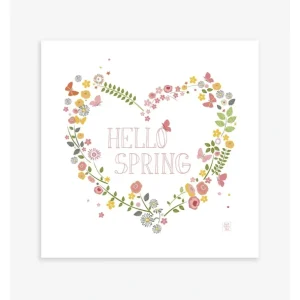 Cheap Hello Spring - Children's Poster - Hearts In Bloom - CaringForTots - Professional Baby and Children's Products | Caring for Growth, Caring for Every Moment