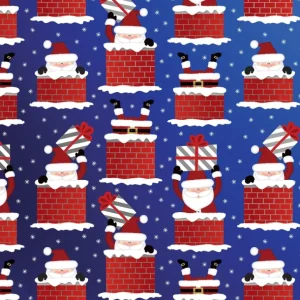Sale Here Comes Santa Christmas Gift Wrap - CaringForTots - Professional Baby and Children's Products | Caring for Growth, Caring for Every Moment