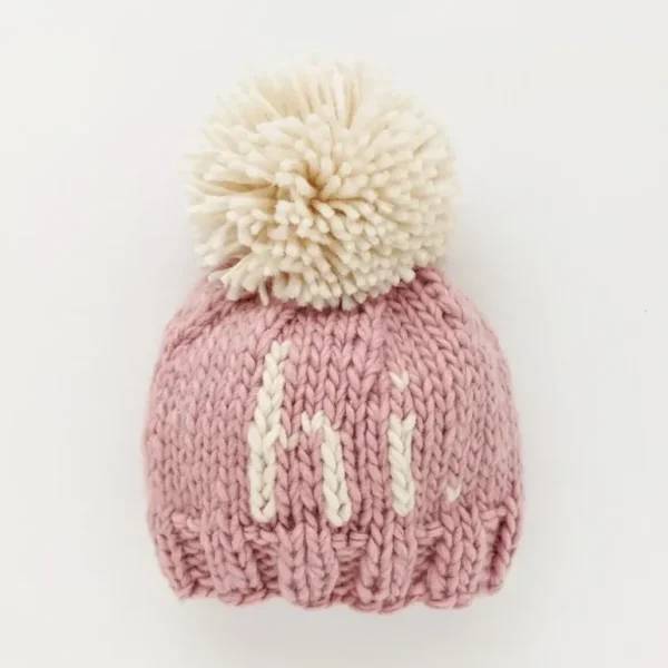 Sale Hi. Rosy Hand Knit Beanie Hat - CaringForTots - Professional Baby and Children's Products | Caring for Growth, Caring for Every Moment