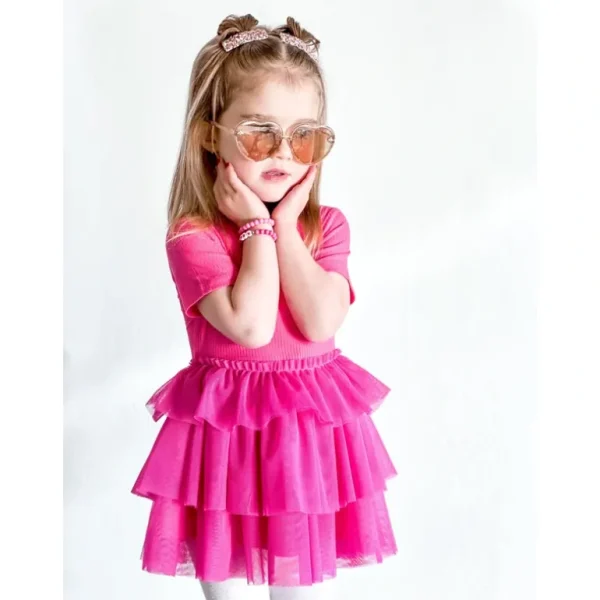 Sale Hot Pink Rib Dream Tutu Dress - CaringForTots - Professional Baby and Children's Products | Caring for Growth, Caring for Every Moment