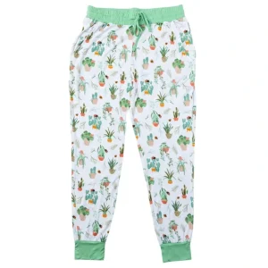 Online Houseplant Galore Mom Joggers In Snow - CaringForTots - Professional Baby and Children's Products | Caring for Growth, Caring for Every Moment